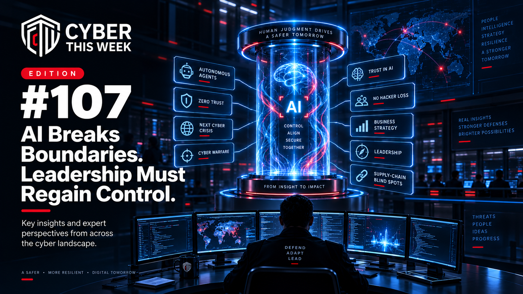Cyber This Week Edition 107 — AI Breaks Boundaries. Leadership Must Regain Control.