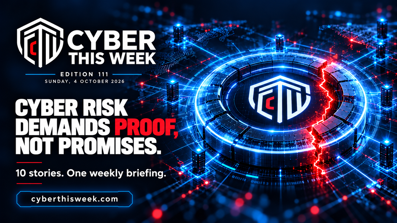 Cyber This Week Edition 111 — Cyber Risk Demands Proof, Not Promises.